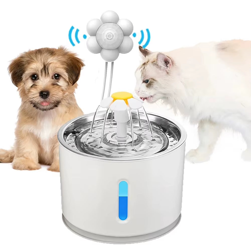 Automatic Home Pet Water Dispenser Motion Sensor Filter Fountain Universal Infrared USB Powered Detector Dog Cat Accessories
